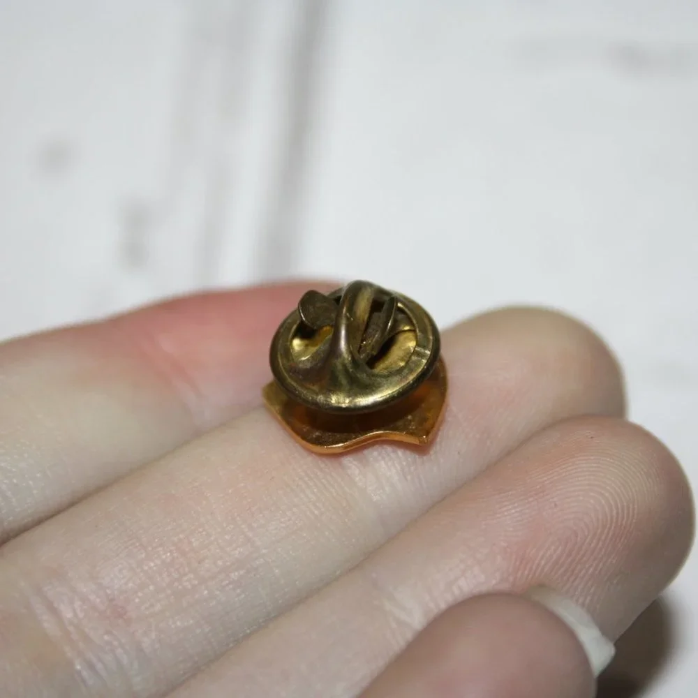 🟡🔺 Gold YMCA Lapel Pin · 0.5